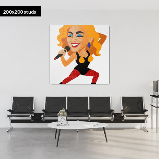 200*200studs, 160*160cm, 63*63inch