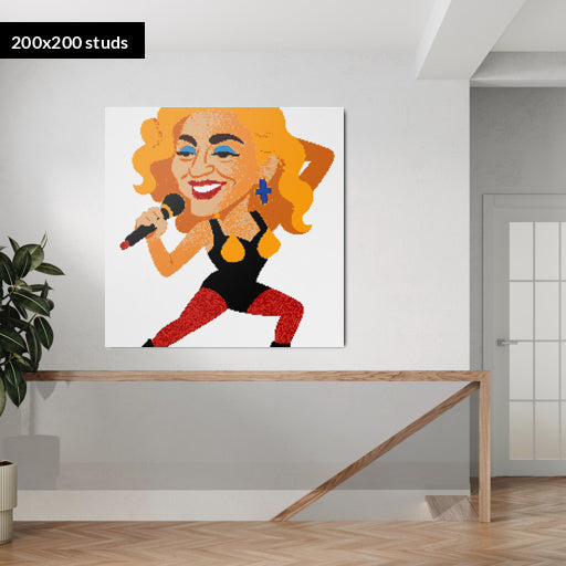 200*200studs, 160*160cm, 63*63inch