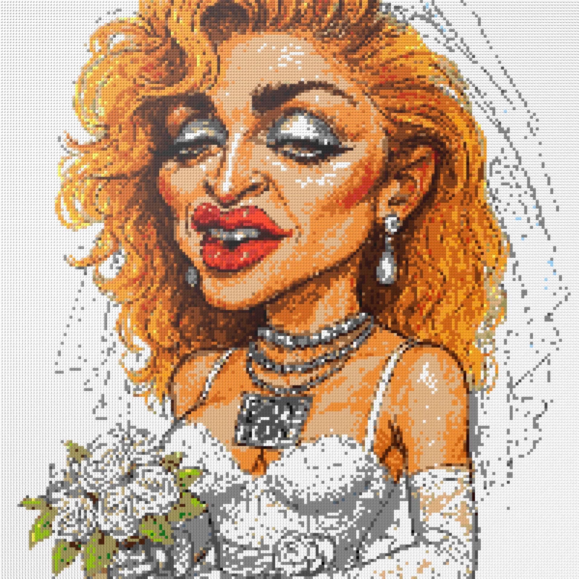 200*200studs, 160*160cm, 63*63inch