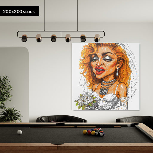 200*200studs, 160*160cm, 63*63inch