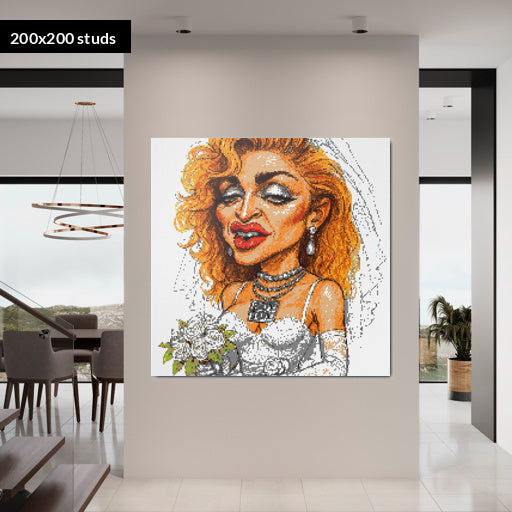 200*200studs, 160*160cm, 63*63inch