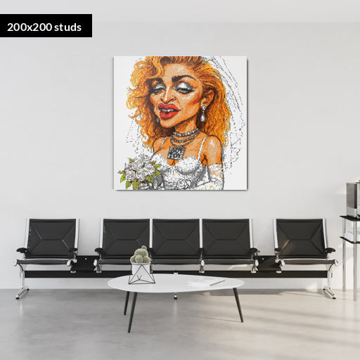 200*200studs, 160*160cm, 63*63inch