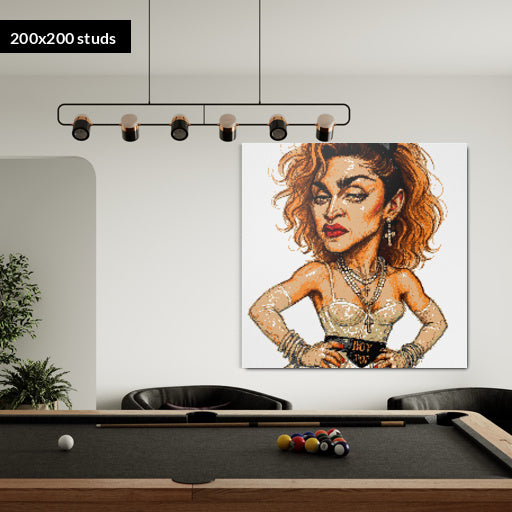 200*200studs, 160*160cm, 63*63inch