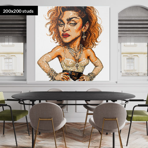 200*200studs, 160*160cm, 63*63inch