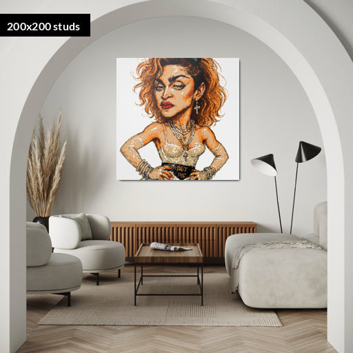 200*200studs, 160*160cm, 63*63inch