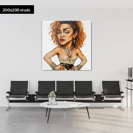 200*200studs, 160*160cm, 63*63inch