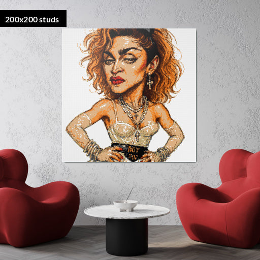 200*200studs, 160*160cm, 63*63inch