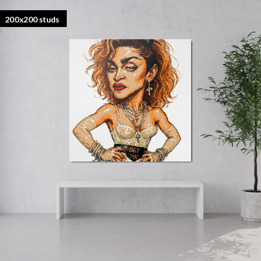 200*200studs, 160*160cm, 63*63inch