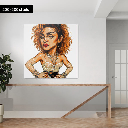 200*200studs, 160*160cm, 63*63inch