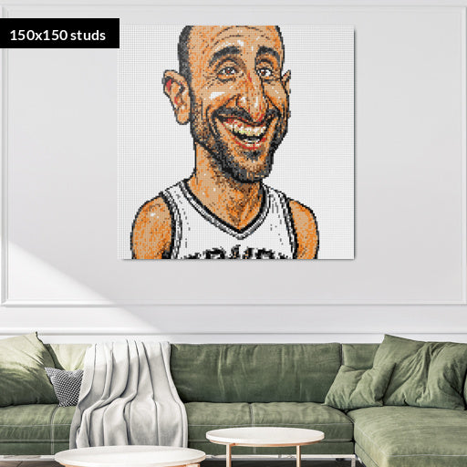 150*150studs, 120*120cm, 47,25*47,25inch