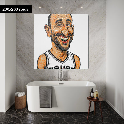 200*200studs, 160*160cm, 63*63inch