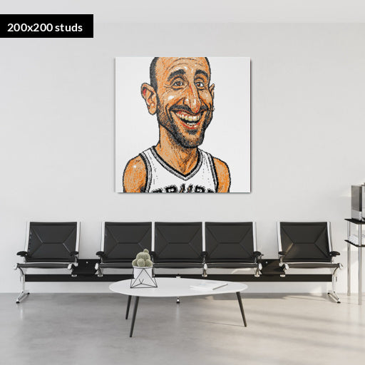 200*200studs, 160*160cm, 63*63inch