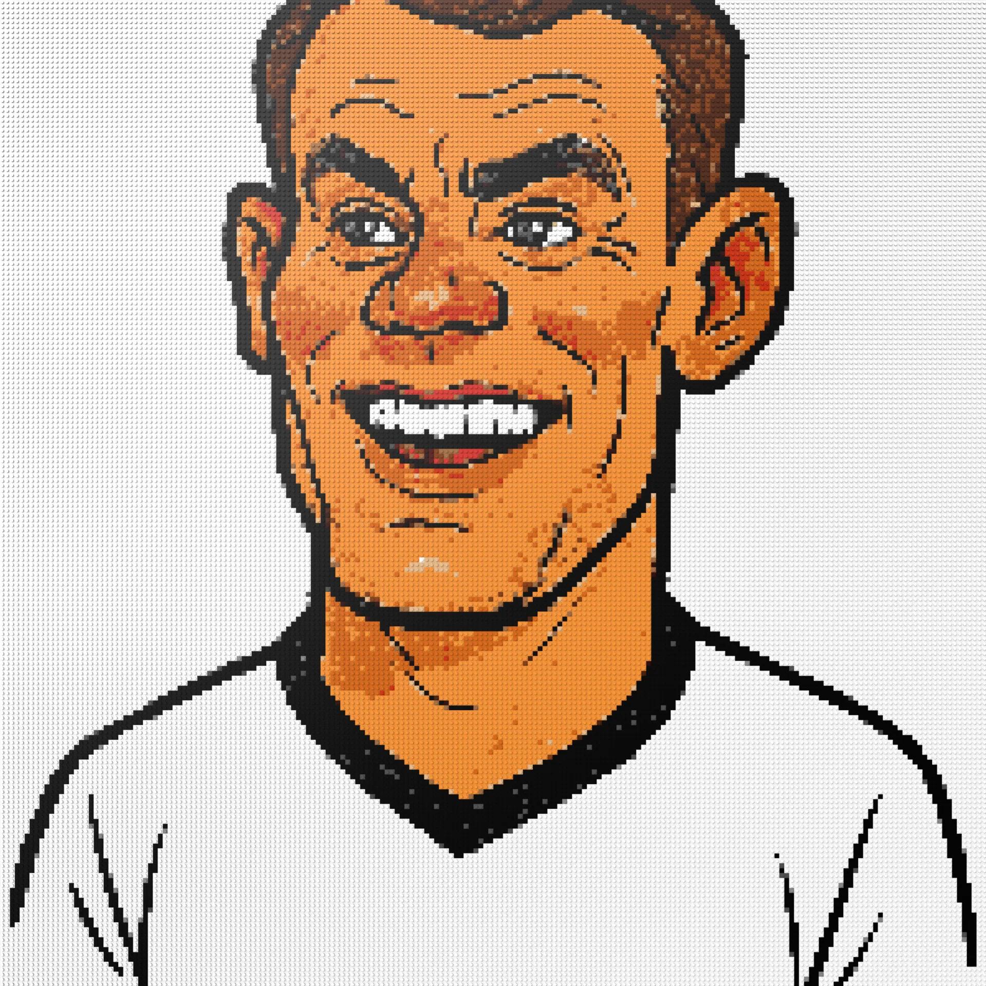 200*200studs, 160*160cm, 63*63inch