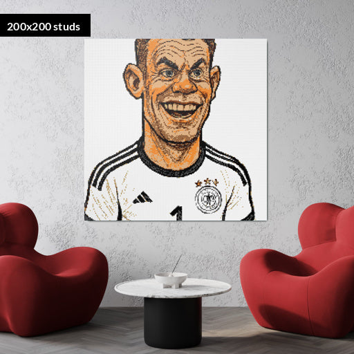 200*200studs, 160*160cm, 63*63inch