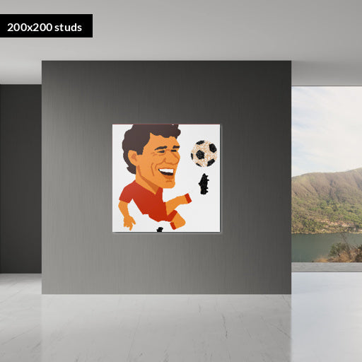 200*200studs, 160*160cm, 63*63inch