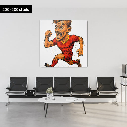 200*200studs, 160*160cm, 63*63inch