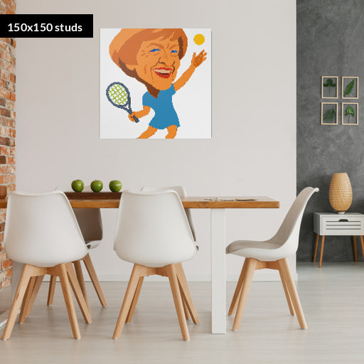 150*150studs, 120*120cm, 47,25*47,25inch