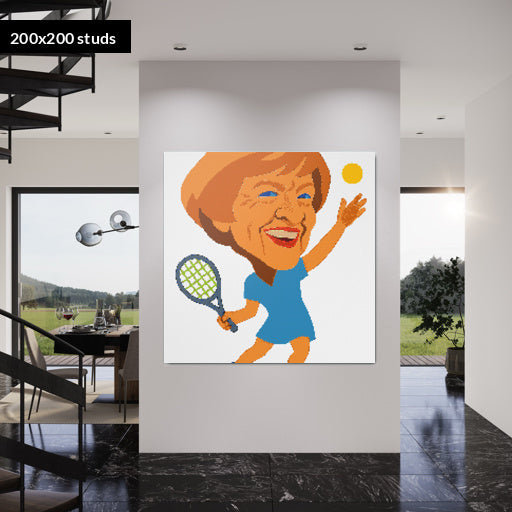 200*200studs, 160*160cm, 63*63inch