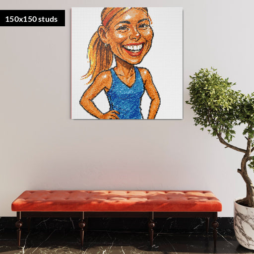 150*150studs, 120*120cm, 47,25*47,25inch