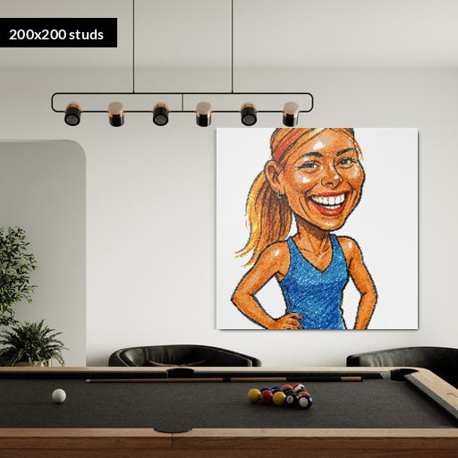 200*200studs, 160*160cm, 63*63inch