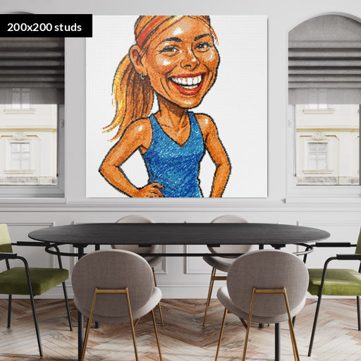 200*200studs, 160*160cm, 63*63inch