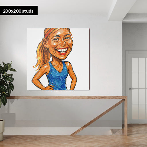 200*200studs, 160*160cm, 63*63inch