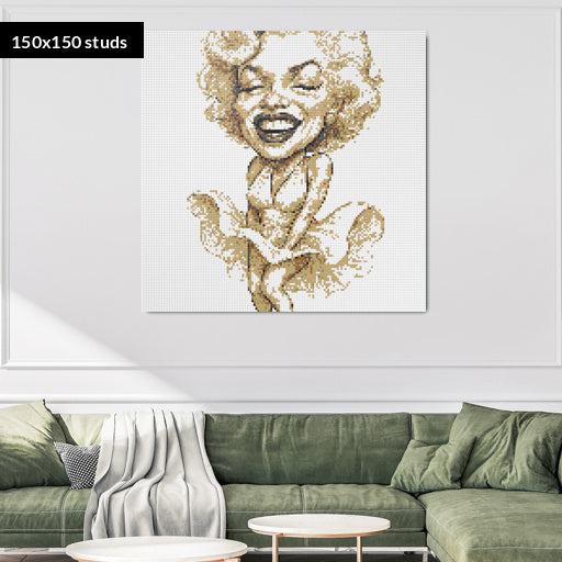 150*150studs, 120*120cm, 47,25*47,25inch