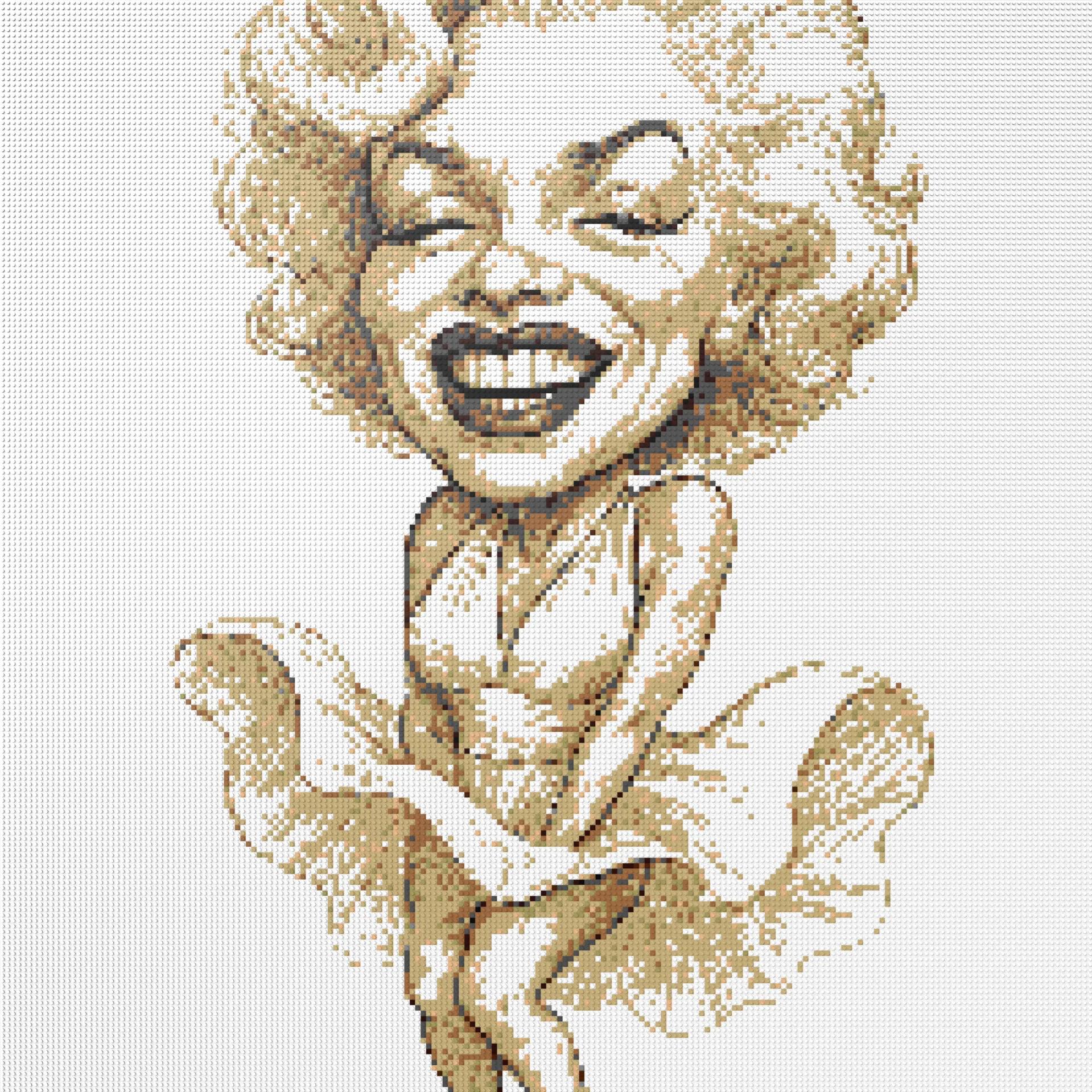 200*200studs, 160*160cm, 63*63inch