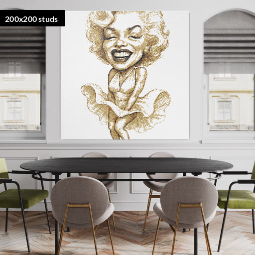 200*200studs, 160*160cm, 63*63inch