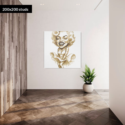 200*200studs, 160*160cm, 63*63inch