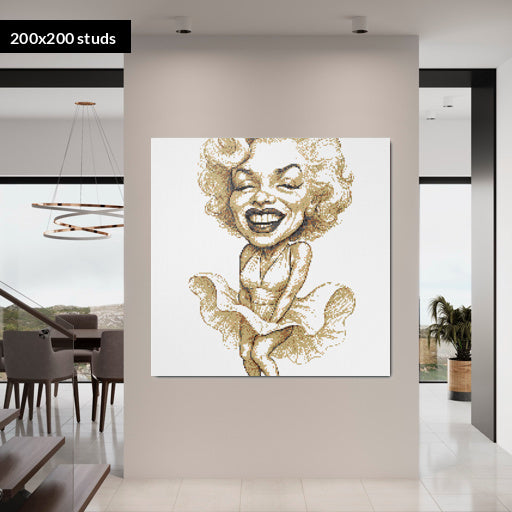 200*200studs, 160*160cm, 63*63inch