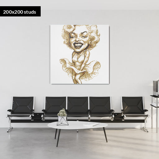 200*200studs, 160*160cm, 63*63inch