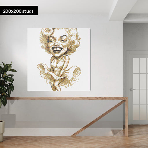 200*200studs, 160*160cm, 63*63inch