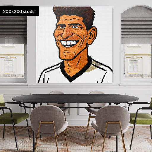 200*200studs, 160*160cm, 63*63inch