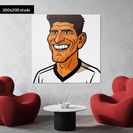 200*200studs, 160*160cm, 63*63inch