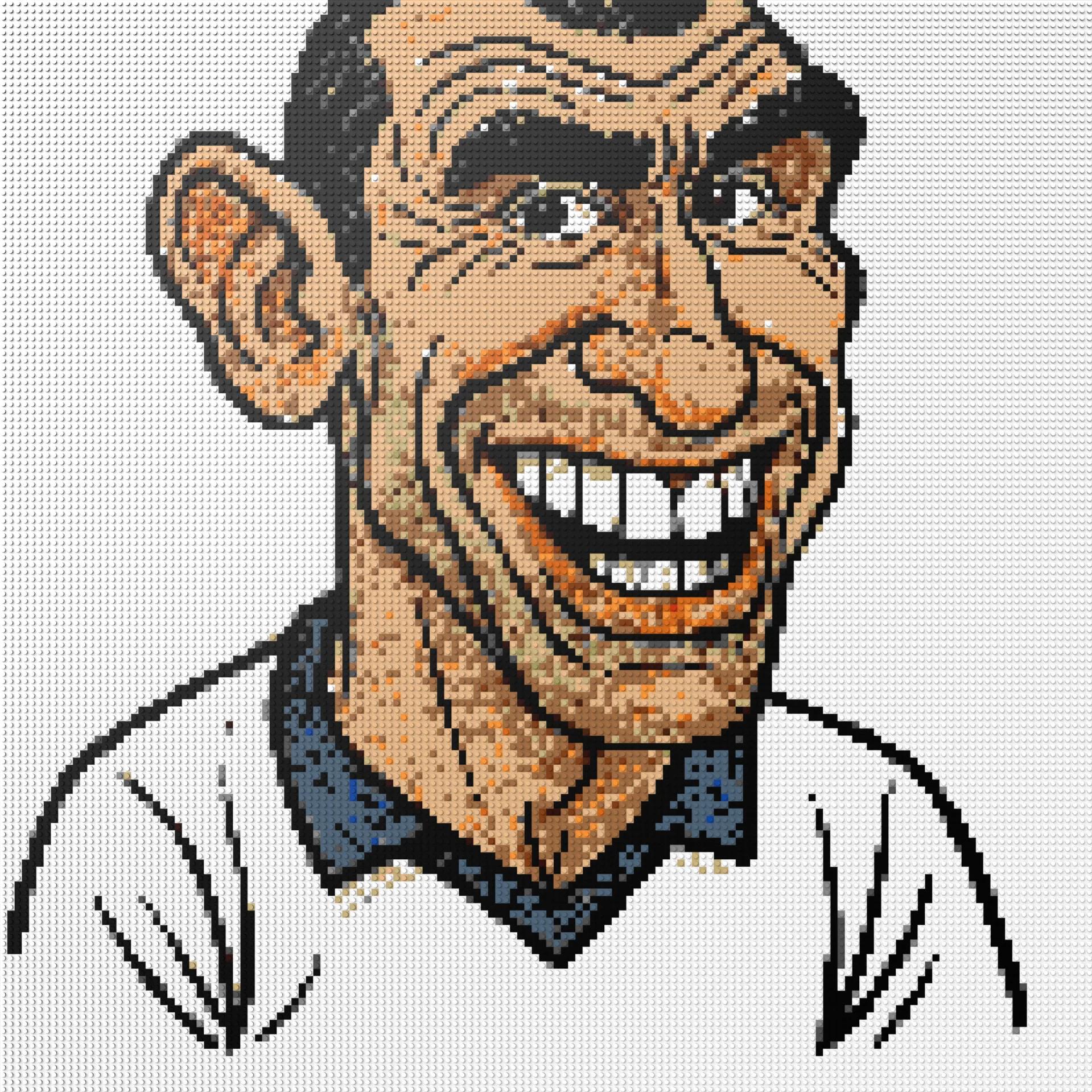 150*150studs, 120*120cm, 47,25*47,25inch