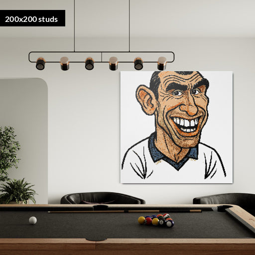 200*200studs, 160*160cm, 63*63inch