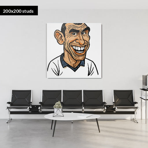 200*200studs, 160*160cm, 63*63inch