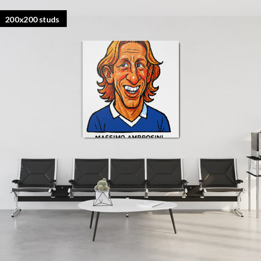 200*200studs, 160*160cm, 63*63inch