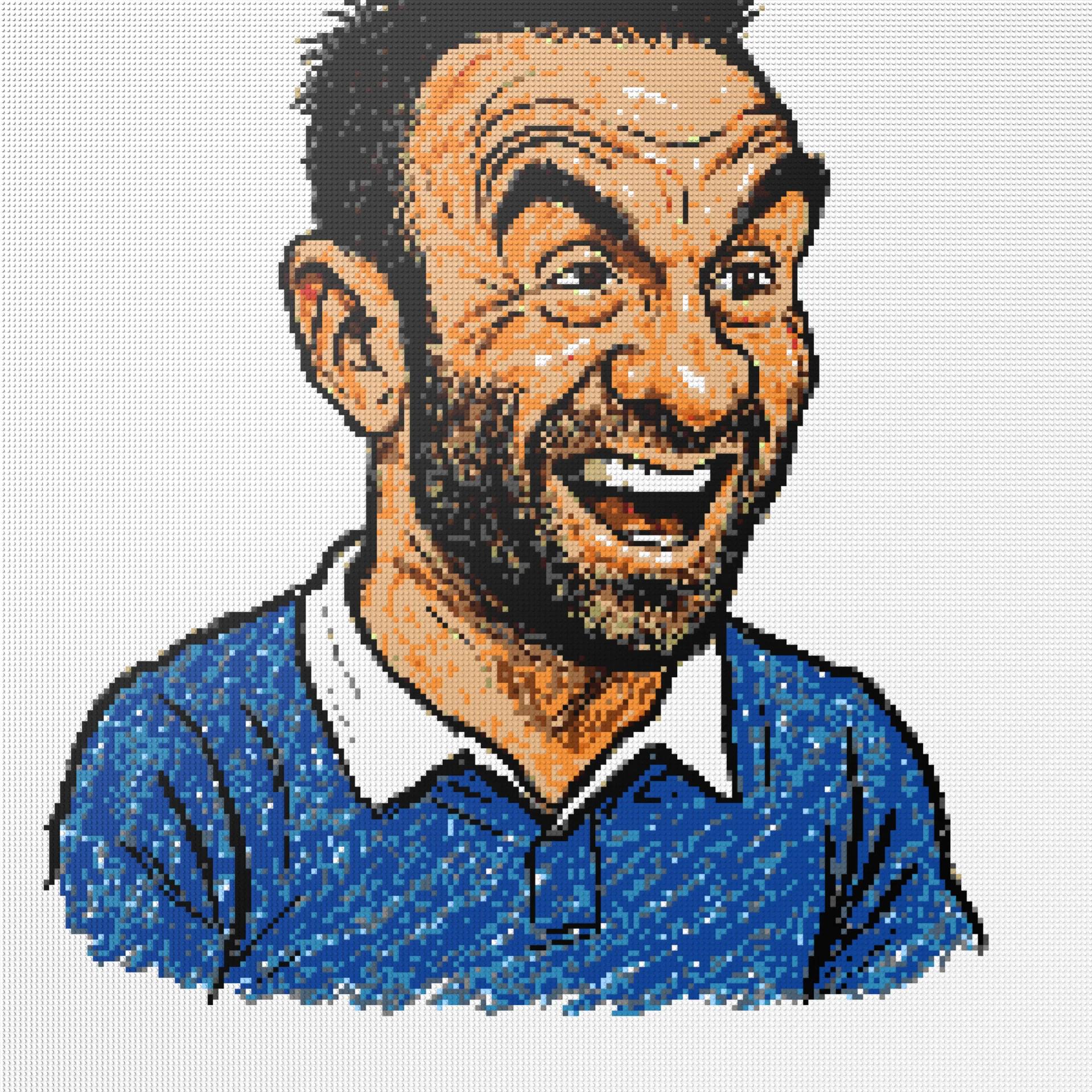 200*200studs, 160*160cm, 63*63inch