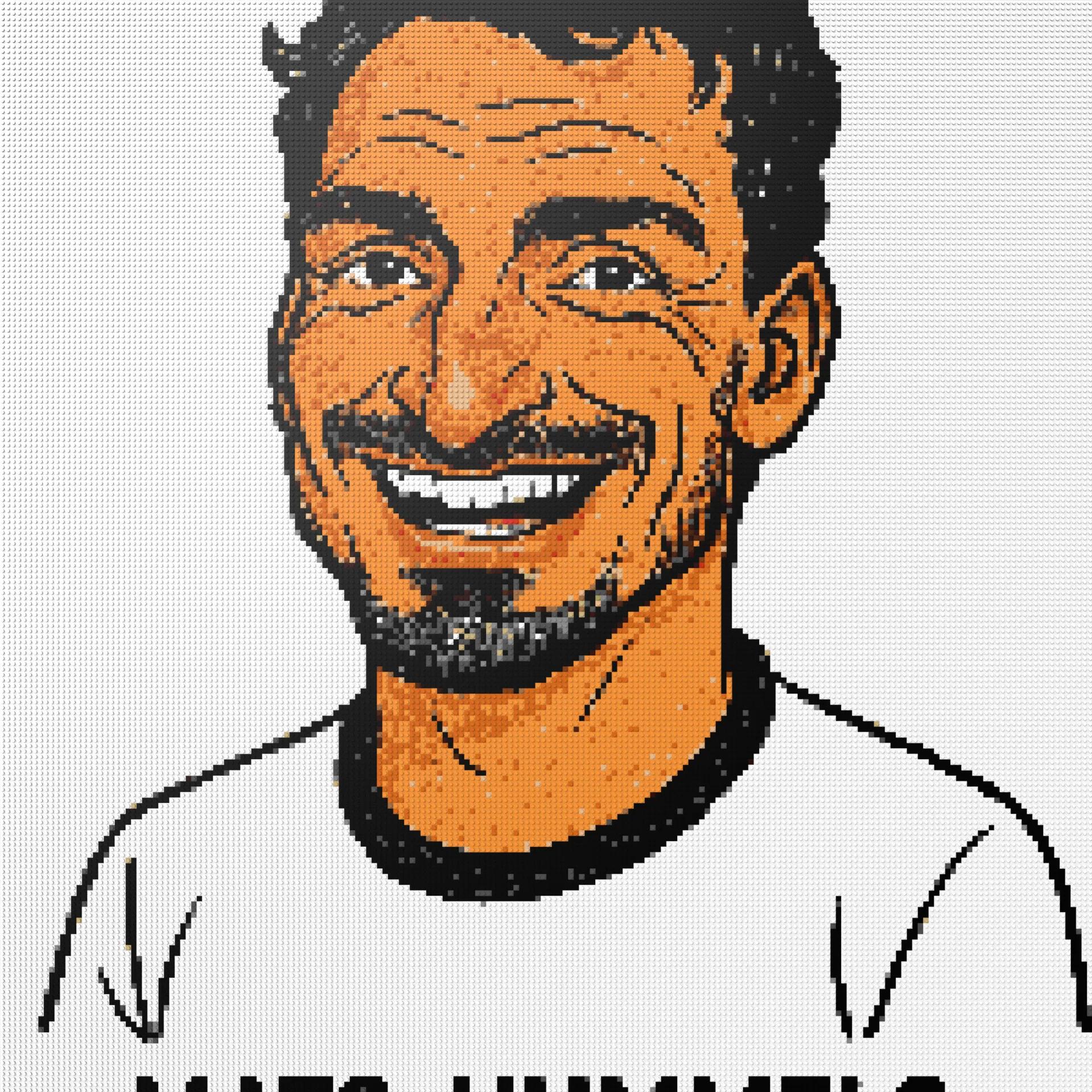 200*200studs, 160*160cm, 63*63inch