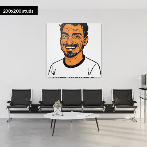 200*200studs, 160*160cm, 63*63inch