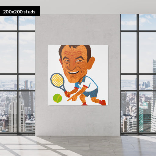 200*200studs, 160*160cm, 63*63inch