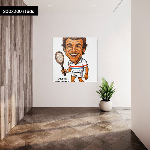 200*200studs, 160*160cm, 63*63inch