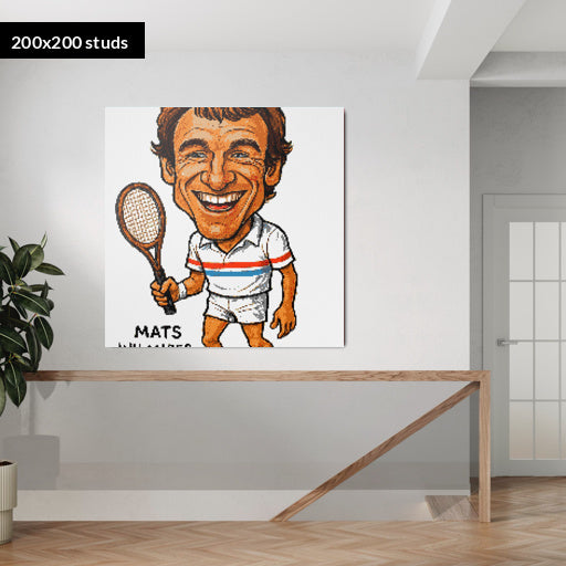 200*200studs, 160*160cm, 63*63inch