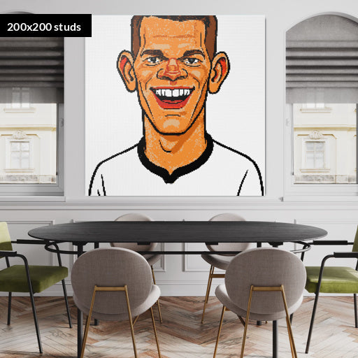 200*200studs, 160*160cm, 63*63inch