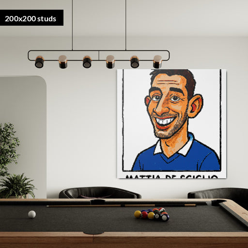 200*200studs, 160*160cm, 63*63inch