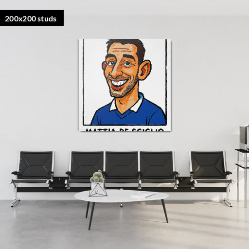 200*200studs, 160*160cm, 63*63inch