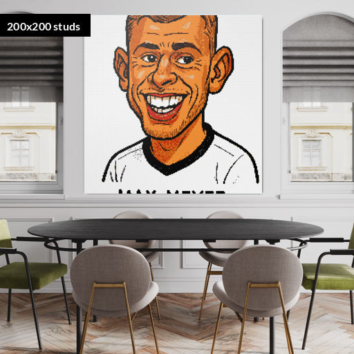 200*200studs, 160*160cm, 63*63inch