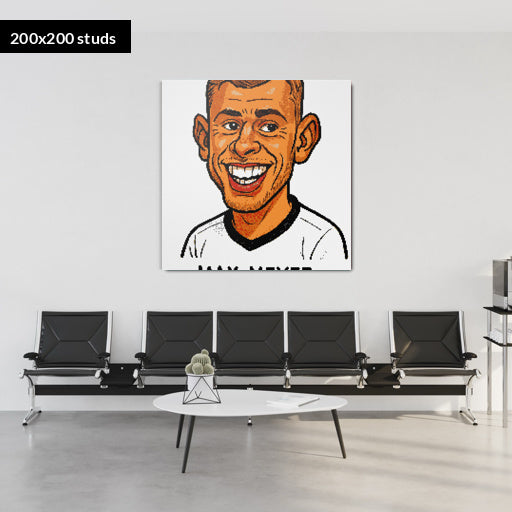 200*200studs, 160*160cm, 63*63inch